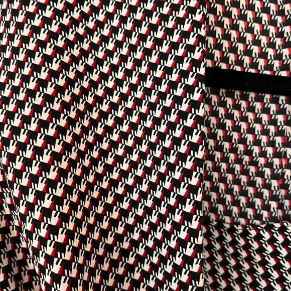 Calvin Klein Cowl Neck Patterned Shell - Picture 3 of 3